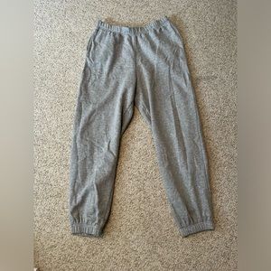 grey sweatpants